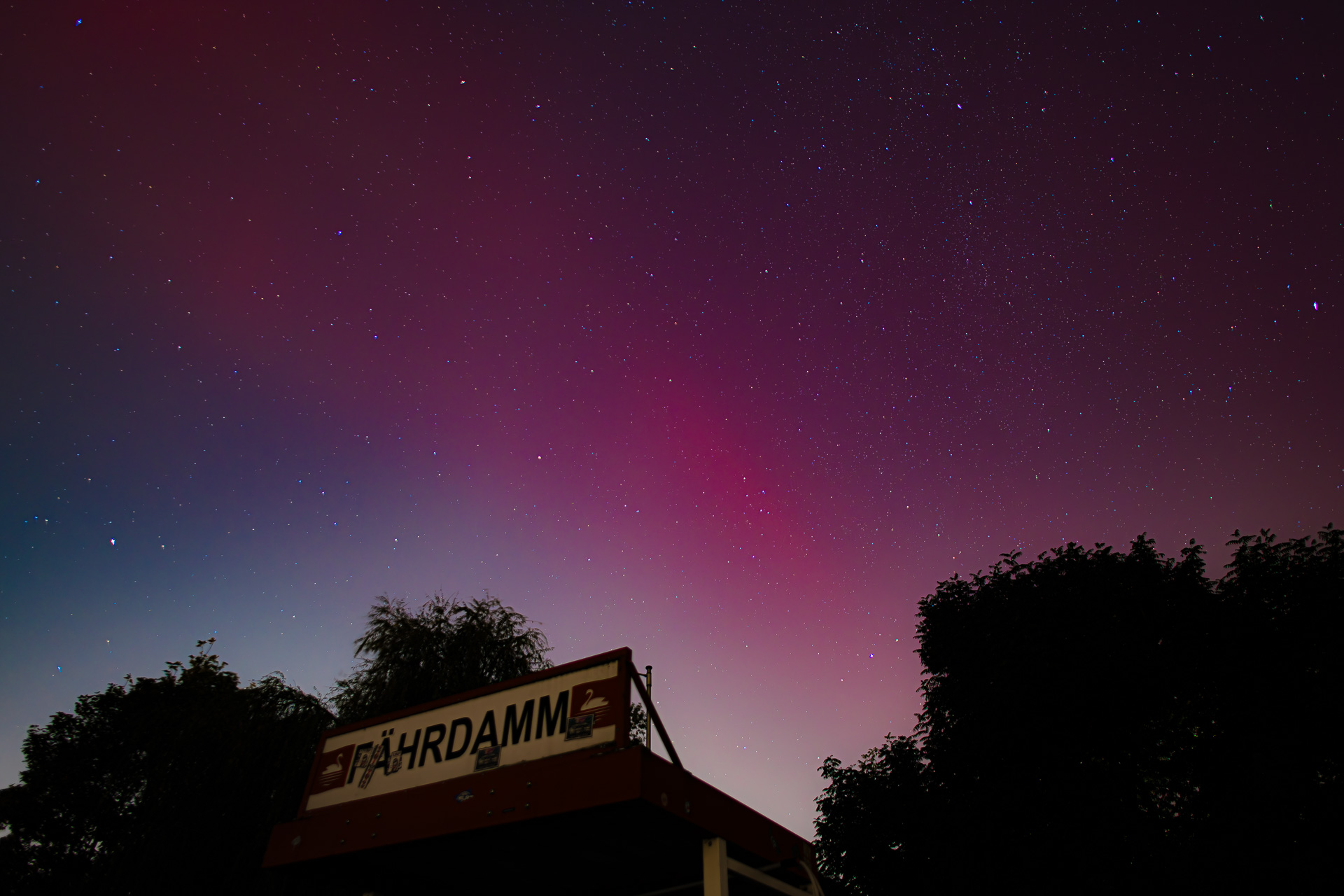 Northern Lights over Hamburg